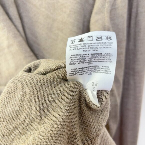 Nike Golf Mens Xlarge Vneck Wool Fine Knit Sweater In Tan Color - Picture 8 of 12